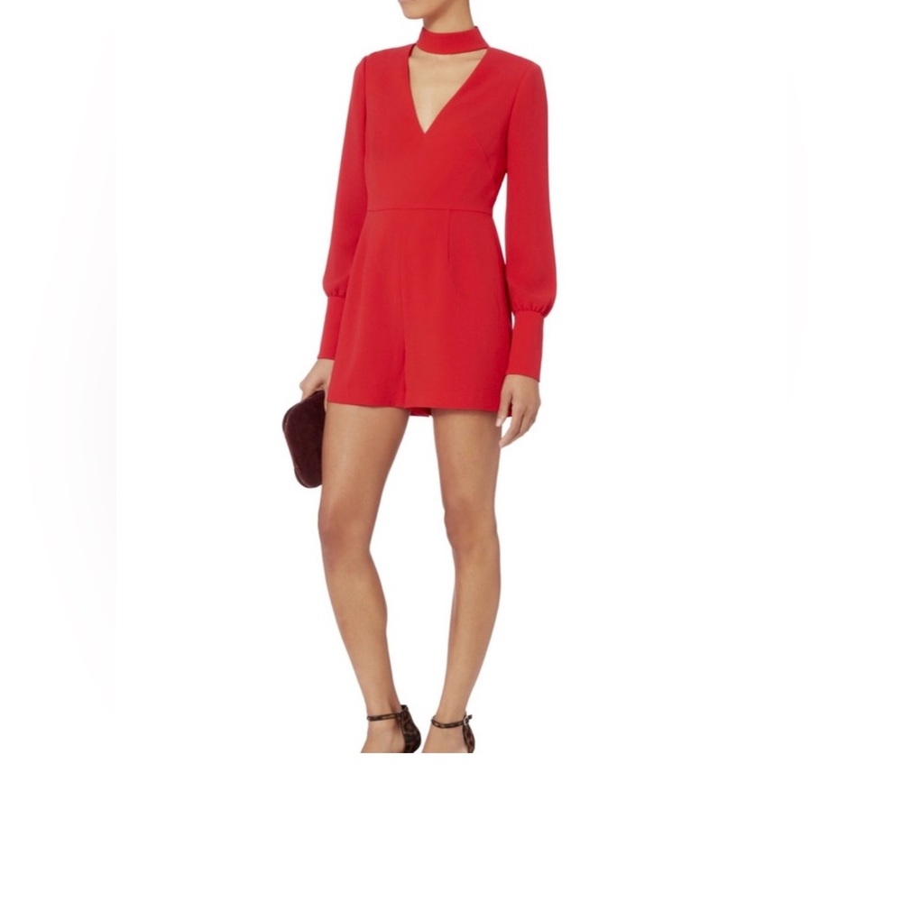 INTERMIX Alyssa V Neck Romper